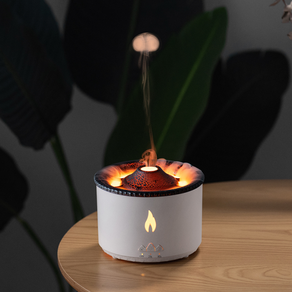 360ML Flame Umidifier Óleo Essencial Vulcão Aroma Difusor